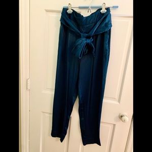 Ett:twa by anthropologie high-waisted teal pant